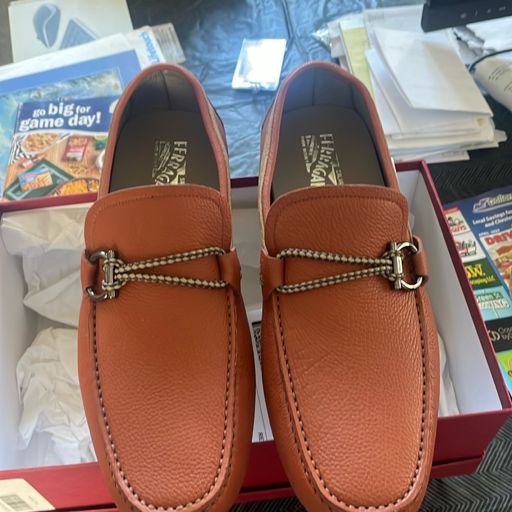 Salvatore Ferragamo loafer/Driver 12 EE fits like 13D wore 1Time